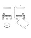 GARDA * EMPOTRABLE LED COB (Basculante) BLANCO 12W - 2700K